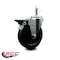 Service Caster 5'' Hard Rubber Wheel Swivel 7/16'' Grip Ring Stem Caster with Brake SCC-GR20S514-HRS-PLB-716138 - alternate 2